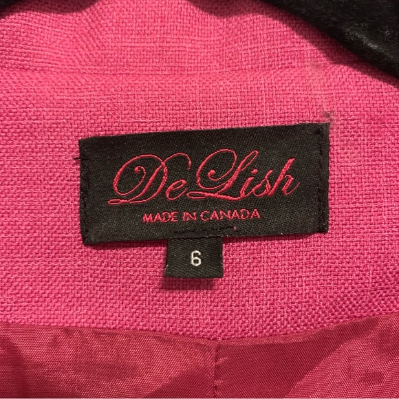 Long Pink Dress Jacket - Picture 3 of 3